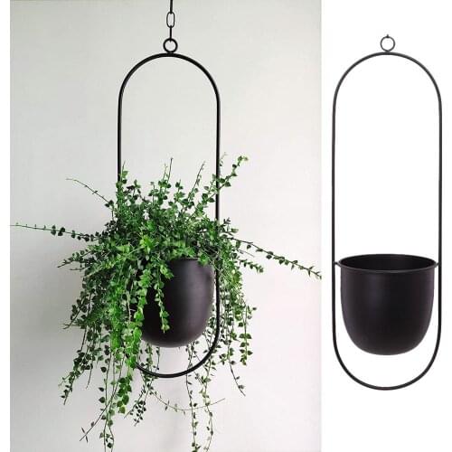 Hanging flower basket Foliage Plant Iron flower Pot Swinging Wrought Iron Ivy Vine Plant Flowerpot