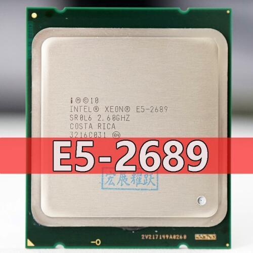 Intel Xeon Processor E5-2689 E5 2689 CPU 2.6 LGA 2011 SROL6 Desktop processor Eight Core CPU 100% normal work