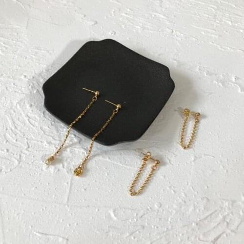 RISPADA H30 Simple Retro tassel Chain earrings