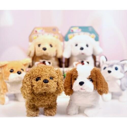 Realistic Teddy Plush Stuffed Dog Plush Handmade Realistic Figure Toy Dog Plush Children Cute Puppy Pet Soft Doll Toy Gifts
