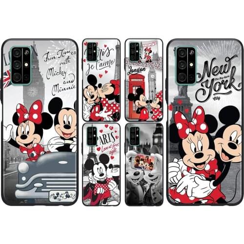 Silicone Cover Mickey Minnie Travel For Honor V30 View 20 V20 30i 30S 30 20S 20E 20i 20 Lite Pro Plus Phone Case