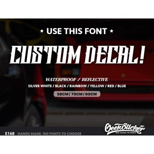 Customizati Waterproof Auto Car Front Window Windshield Decal reflective Sticker For Mazda Toyota BMW VW Honda Audi Car Styling