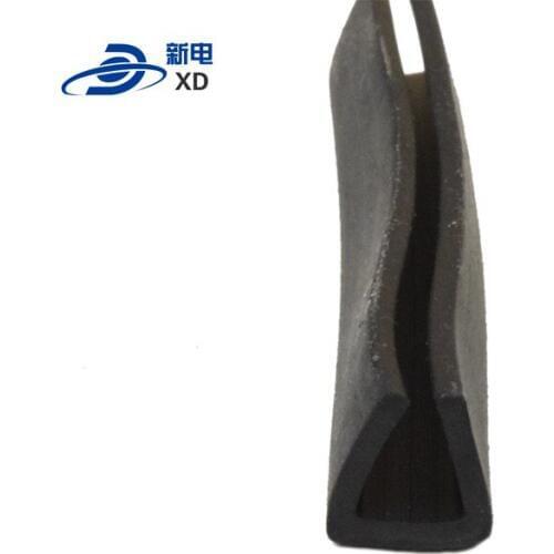 Heat resistant rubber strip for wooden doors