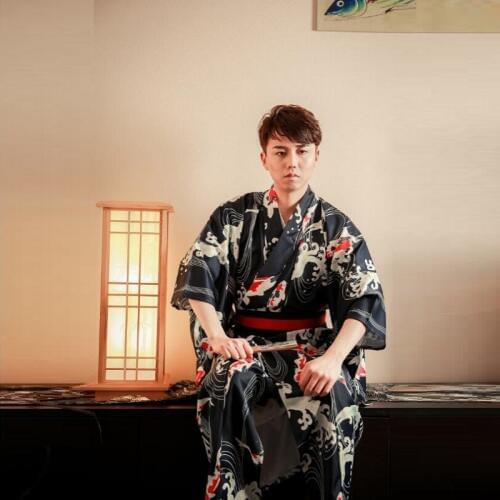 Japanese Kimono Traditional Japanese Kimonos Samurai Costume Japanese Cosplay Online Chinese Store Haori Men Yukata FF2606