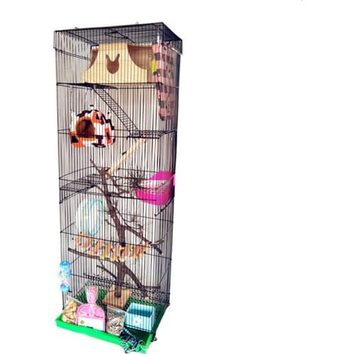 Three-story dragon cat cage Golden Flower Demon Squirrel Cage Guinea-Rat Big Villa Grand Dragon Cat Standard