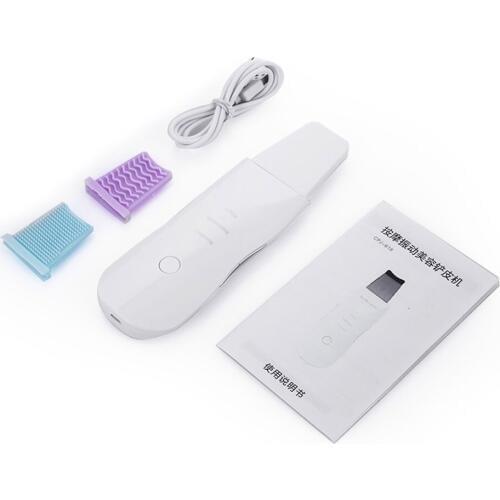 Ultrasonic Face Cleaning Skin Scrubber Facial Cleaner Peeling Lifting Vibration Blackhead Removal Exfoliating Pore Cleaner Tools