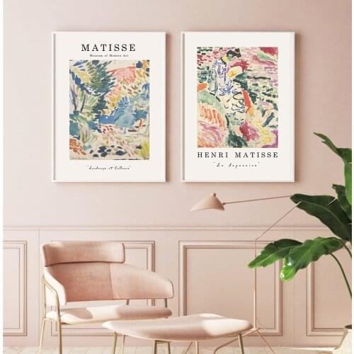 Vintage Henri Matisse Retro Posters And Prints Abstract Landscape Wall Art Canvas Painting Pictures For Living Room Home Decor