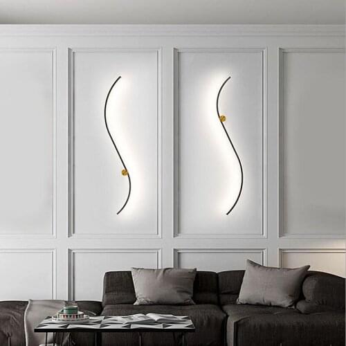 Indoor LED Wall Lamp Living Room Bedroom Decoration Wall Light Home Lighting Fixture Loft Stair Light Glass Wall Lamp AC90-260V