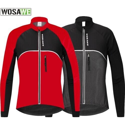 WOSAWE Winter Thermal Fleece Motorcycle Coats Cycling Jackets Mens PU Leather MTB Comfortable Fabric Waterproof Windbreaker