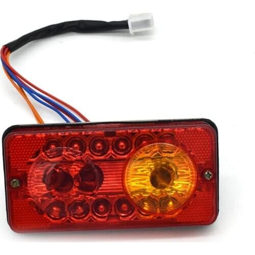 12V/48-60V Electric tricycle rear tail lamp 3W trailer traffic reversing Warning Lights vehicle turn signal brake Taillight