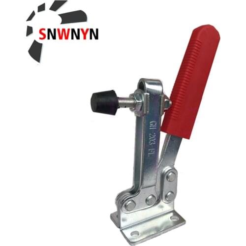 1pc GH203-FL Horizontal Toggle Clamp 227KG Big Handle Quick Release Tool Horizontal Clamps Hand New Heavy Duty Tooling Accessory