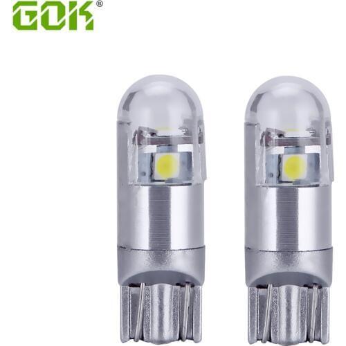 100pcs T10 LED Bulbs White 168 501 W5W LED Lamp T10 Wedge 3smd led 3030 Interior Lights 12V - 24V 6000K For auto car Motorcycle