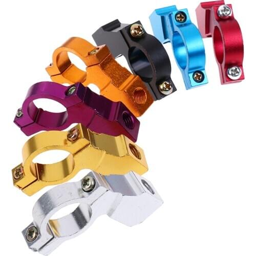 2pcs Universal Motorcycle Bike ATV Rear View Mirror Bracket Mount Adapter Holder Clamp Screw CNC Aluminum 22mm 7/8" Handlebar