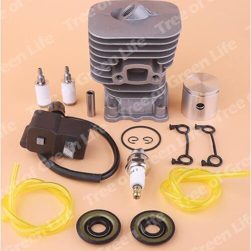 35mm Cylinder Piston Ignition Coil Kit For Husqvarna 125E 125C 125R 125RJ 125LDX 128C 128L 128LD 128R Fuel Filter Line Oil Seal