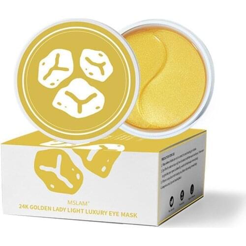 60pcs 24K Serum Collagen Hydrogel Eye Mask Moisturizing Anti Wrinkles Remove Dark Circles Eye Patches Reducing Eyes Fine Lines