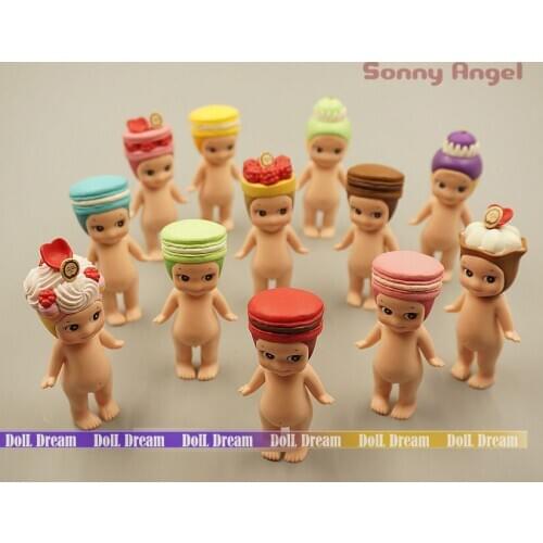 7-8cm 12pcs/lot Kawaii Cute Macaron French dessert Sonny Angel action figure set best collectible model toys