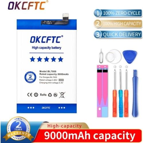 OKCFTC 9000mAh BL 7000 Battery For Doogee BL7000 SmartPhone In Stock High Quality +Tracking number