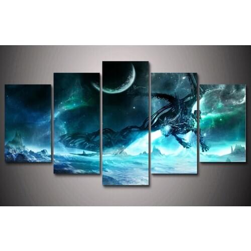 Diamond Embroidery Dragon,sea Diamond Painting 5 Pieces,Cross Stitch mosaic diamond puzzles 5d,full square/round,animals,decor house