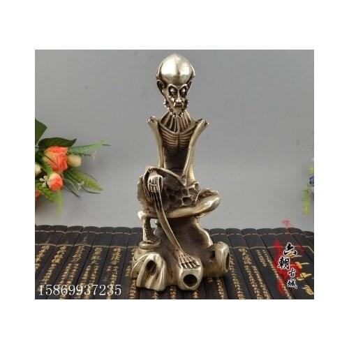 Antique bronze ware, skeleton ornament, home decoration