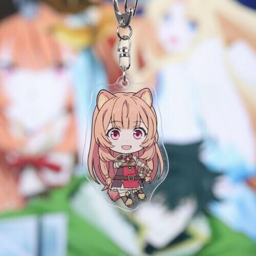 The Rising of the Shield Hero Tate No Yuusha No Nariagari Anime Raphtalia Firo Filo Acrylic Keychain Cosplay Props Gifts