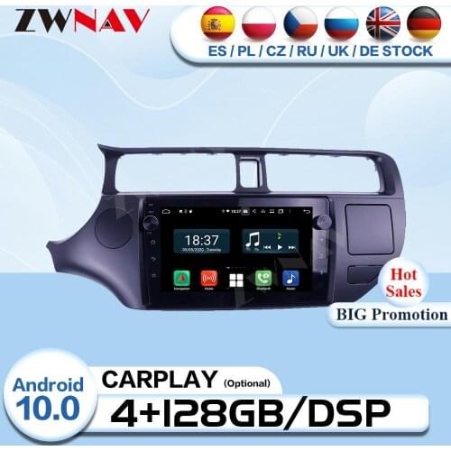 Carplay 2 Din Android 10 For KIA RIO 2010 2011 2012 2013 2014 Radio Receiver Audio Stereo GPS Navigation Video Player Head Unit