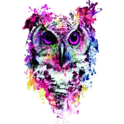 Color 5D Diamond Mosaic DIY Diamond Painting Cartoon owl Cross Stitch Full Square Diamond Embroidery Wall Sticker Painting FZ717