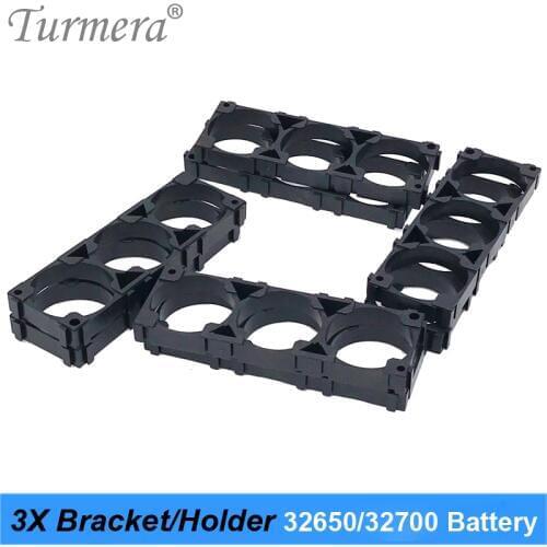 Turmera 3X 32650 32700 Lifepo4 Battery Bracket Holder 3X Safety Anti Vibration Plastic Bracket For 12V 36V battery pack 8pieces