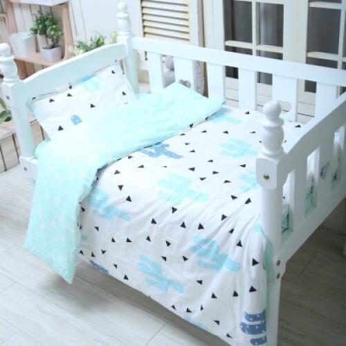 With Filling cactus Nordic Baby Bedding Set Crib Blanket Cotton Comfortable kit sabanas Linen kit de berço,Duvet /Sheet/Pillow