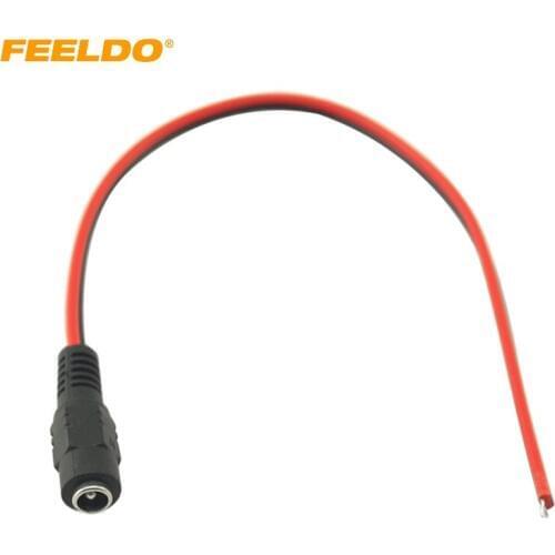FEELDO 20Pcs 5.5mm/2.1mm Male DC Adapter Coaxial/Concentric/Barrel/Tip Power Connector cable wire#FD-4163