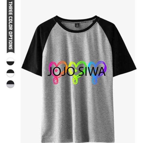 Jojo Siwa Men Women T-shirt Tops Patchwork Tshirt Fitted Soft Tee Shirt Clothes Fashion O-Neck Cotton T-Shirt Hip-Hop Casual Tee