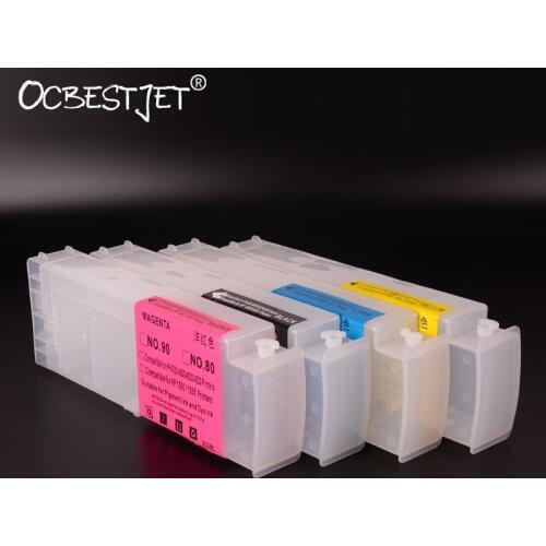 [Third Party Brand] 800ML Refilled Cartridge For HP 80 Refillable Ink Cartridge For HP 1050c 1050c Plus 1055cm Plus Printer