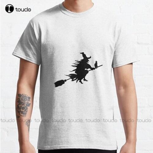 New Witch Classic T-Shirt Black Shirts Cotton Tee Shirt S-3Xl