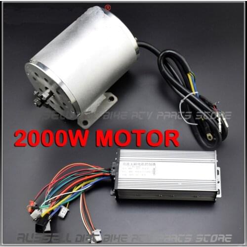 2000W 60V Electric Scooter E-Bike Brushless Motor Controller 3 pin Connector Air Switch Electric fit for Go kart ATV Ebike
