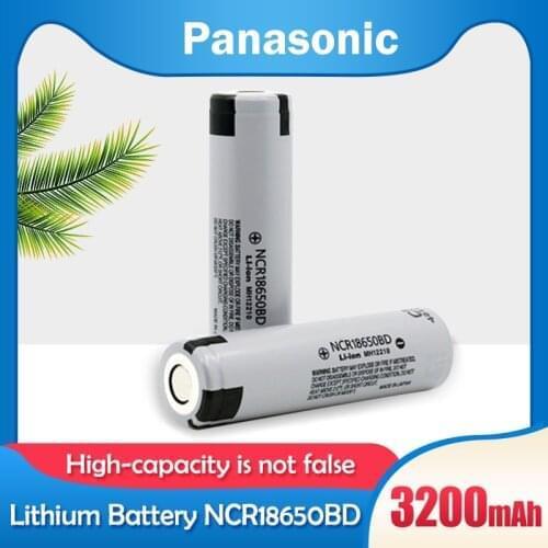 1-10PCS Original Panasonic NCR18650BD 3.7V 3200mah 10A Discharge Power Lithium Rechargeable Battery NCR 18650BD For Flashlight