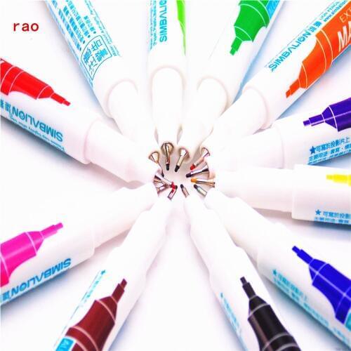 0.5 Mm 11 Colors Marker Pen Extra Fine Alcohol Base Ink Permanent Mark On Film/wood/cloth/metal/glass