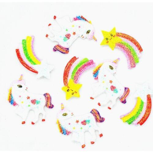 Cute 32mmX31mm Shiny Resin Flatback Unicorn|Resin Unicorn Miniatures|DIY Crafting Supplies|Hair Bow Center Miniatures