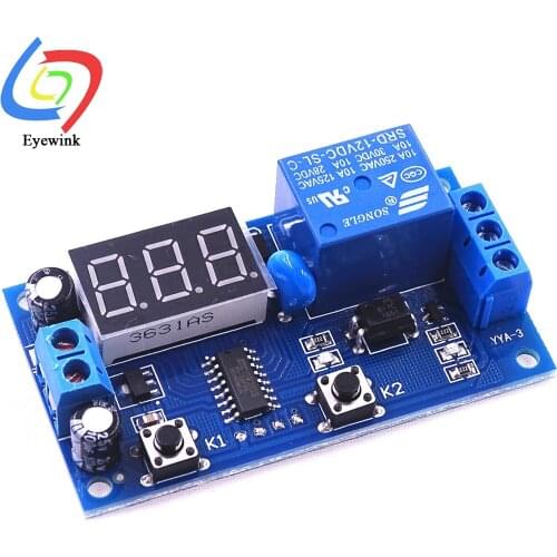 Eyewink Delay Time Module Multifunction Switch Control Relay Cycle Delay Timer Module DC 12v-time-delay-relay Module