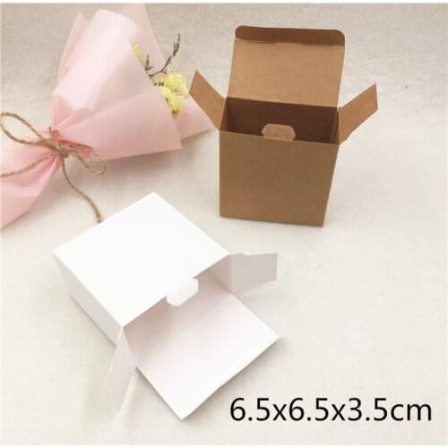 DIY Handmade Gift boxes Kraft Paper Gift box Blank Packaging Cardboard Box for Ornaments/Accessories/Jewelry 50pcs/lot