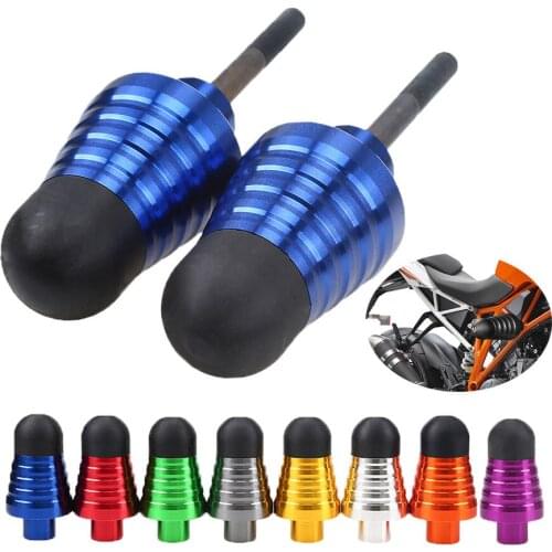 POSSBAY 1 Pair CNC Aluminum Motorcycle Frame Slider Parts Anti Crash Protector Protect For Honda Yamaha Suzuki Kawasaki