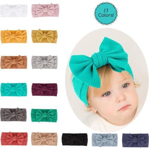 Cute Baby Headband Knitted Infant Turban Head Warm head band Toddler Headwear Hair Band Birthday Gift For Kids