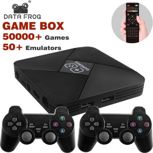 DATA FROG Retro Dual-system Video Game Console TV Box 50+ Emulators 40000+ Games for NDS/PS1/PSP/GBA/N64 Set-top Box