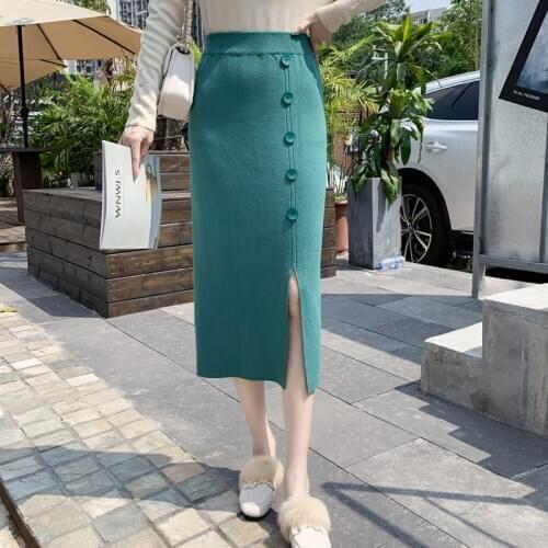 Sishion Knitted Pencil Skirts
