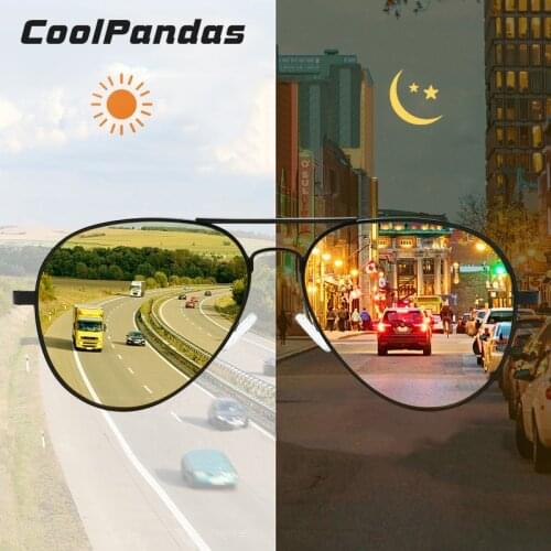 2021 Aviation Day Night Vision Driving Intelligent Photochromic Sunglasses Men Polarized Sun Glasses for men Women Oculos De Sol