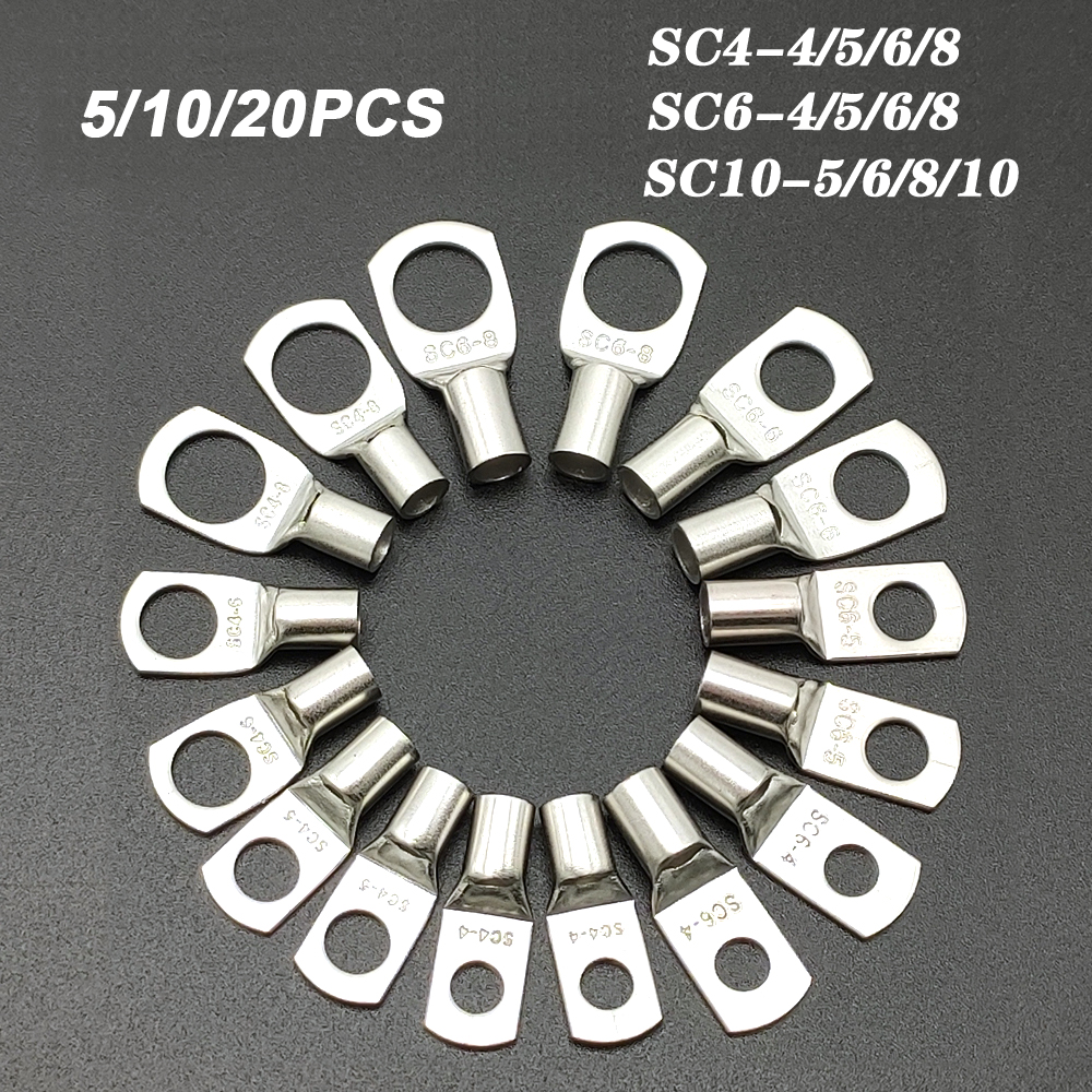 Spy kit Port Copper Joint Wire Connector SC Cold Pressed Copper Shrink Sleeves with Tin Cable Connector Terminal