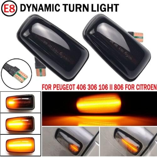 Dynamic LED Side Marker Light Signal Blinker For Citroen Berlingo Jumpy Saxo Xantia Xm ZX Peugeot 106 306 406 806 EXPERT PARTNER