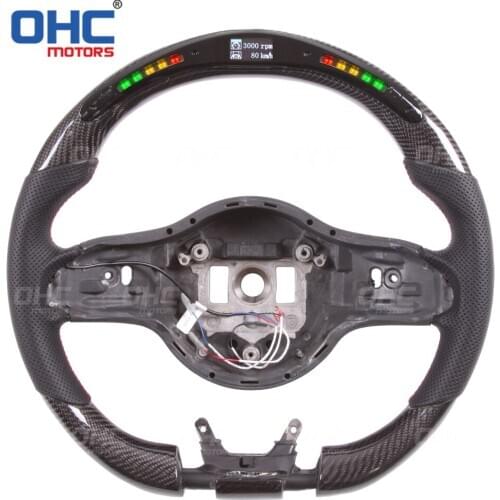 LED Steering Wheel compatible for C43 C63 E53 E63 S63 GT GT63 GT R GLC63 CLC43 GLE43 GLE63 G63 A45