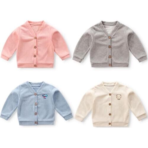 Newborn Baby Sweater Infant Boys Girls Jacket Cotton Autumn Kids Warm Clothes Children Knitted Baby Coat Thick