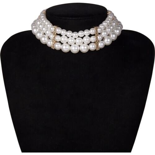 All-match Multi-Layer Handmade Necklace Creative Elegant Pearl Regular Necklace for Women