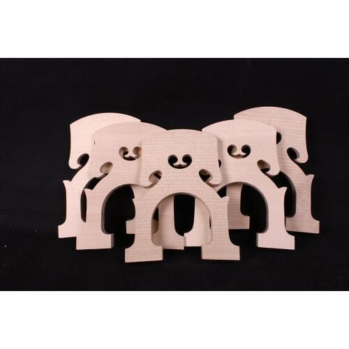 Yinfente 3/4 4/4 Upright String Double Bass Bridge Flame Maple High Foot Laser Cut Bass Accessory Parts