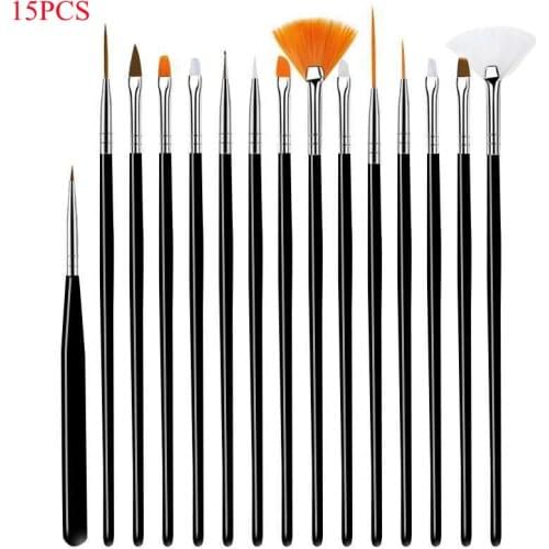 15PCS Cake Decorating Tools Baking Pen Accessories Multifunction Icing Pastry Brushes Fondant Cake Painting Brush Nail Brush Pen